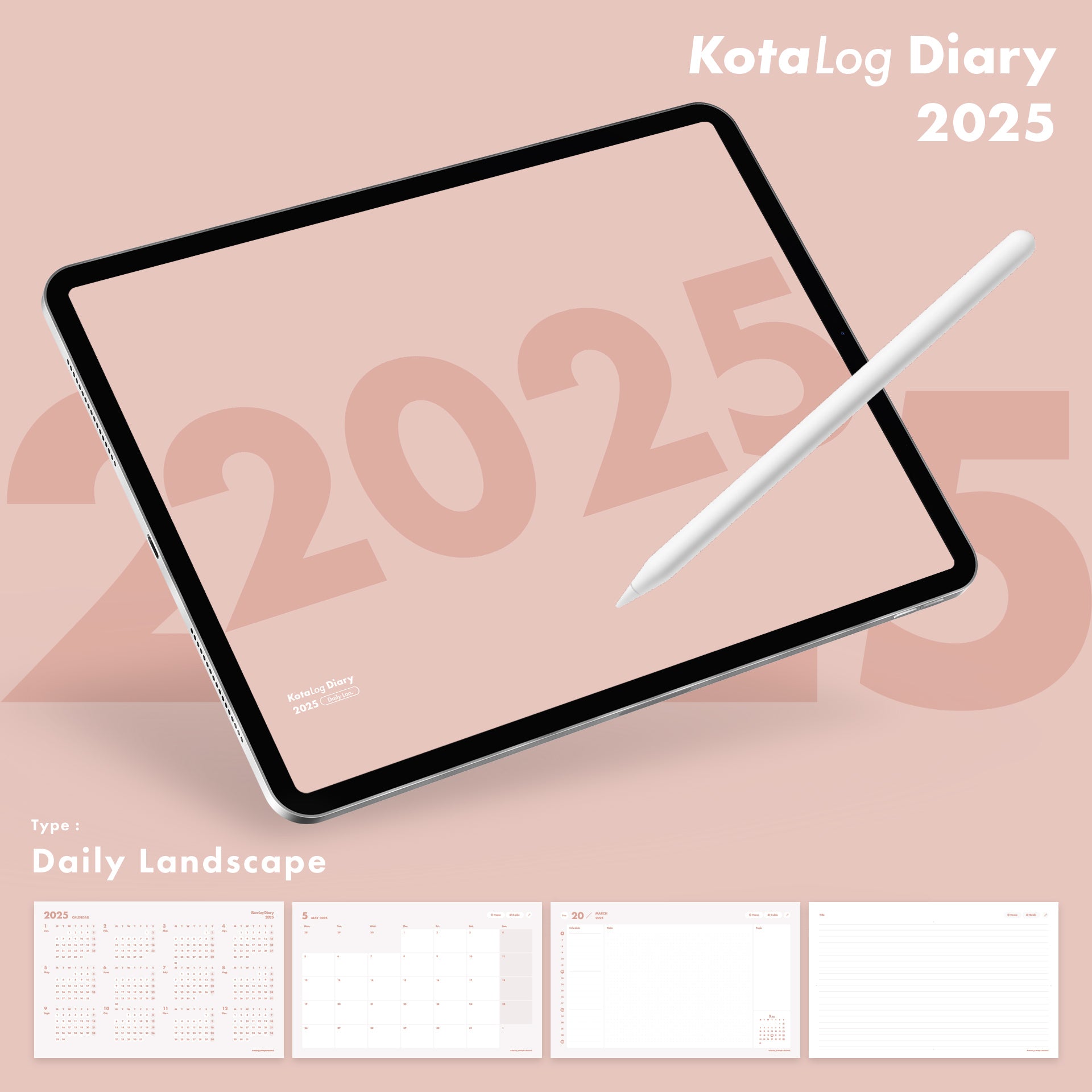 KotaLog Diary 2025  Daily Lan.