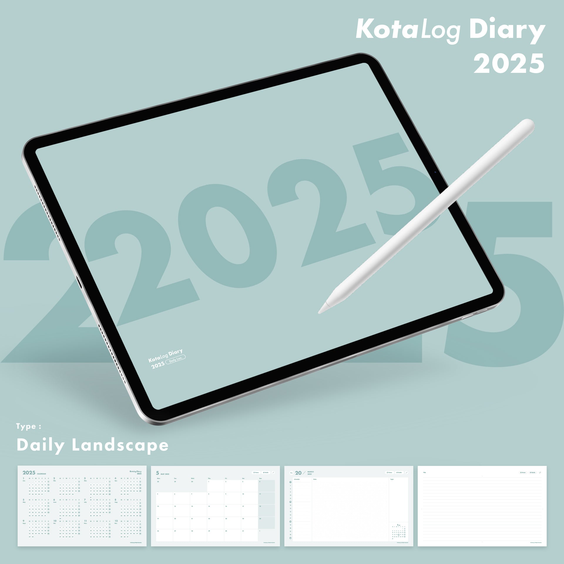 KotaLog Diary 2025  Daily Lan.