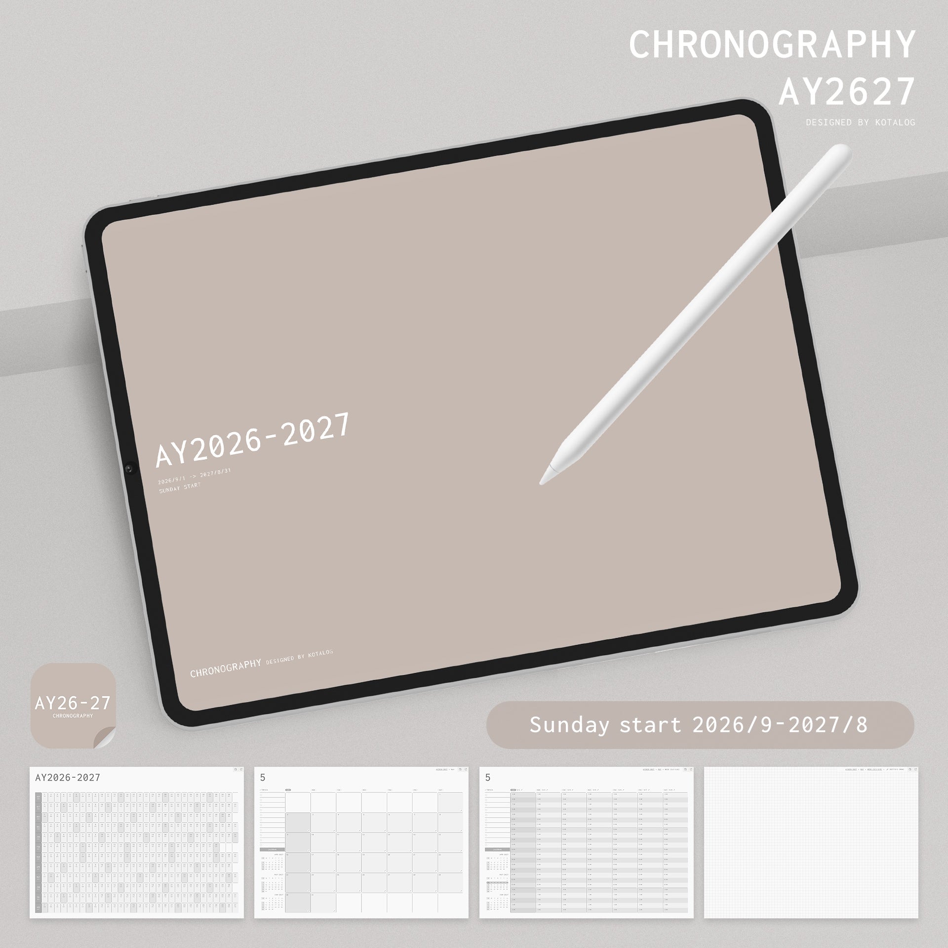 CHRONOGRAPHY AY2026-2027