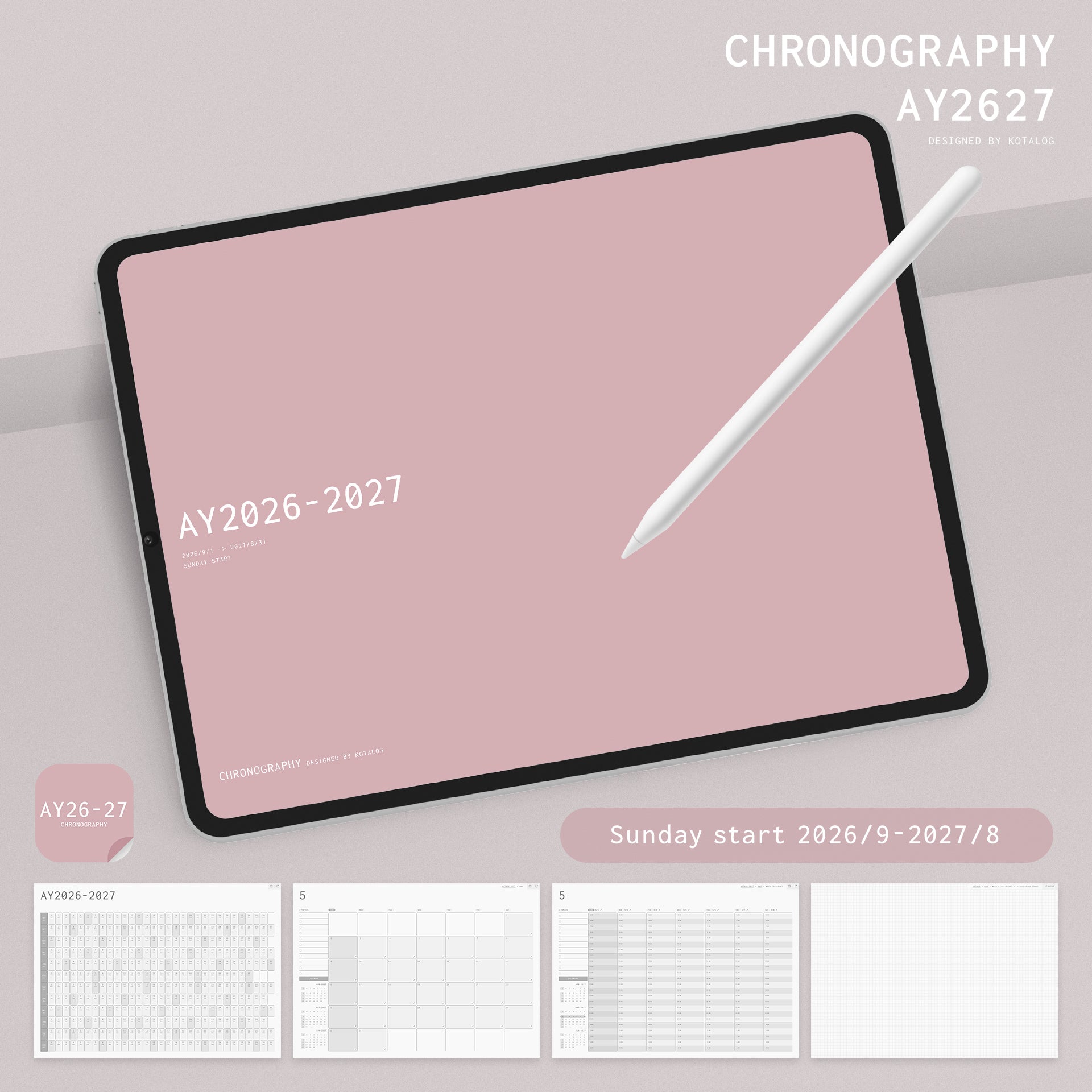 CHRONOGRAPHY AY2026-2027