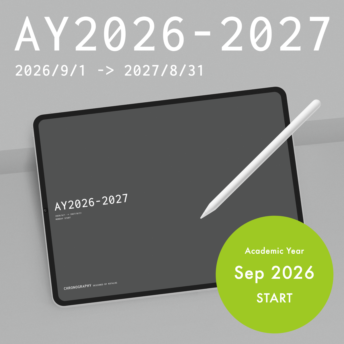 CHRONOGRAPHY AY2026-2027