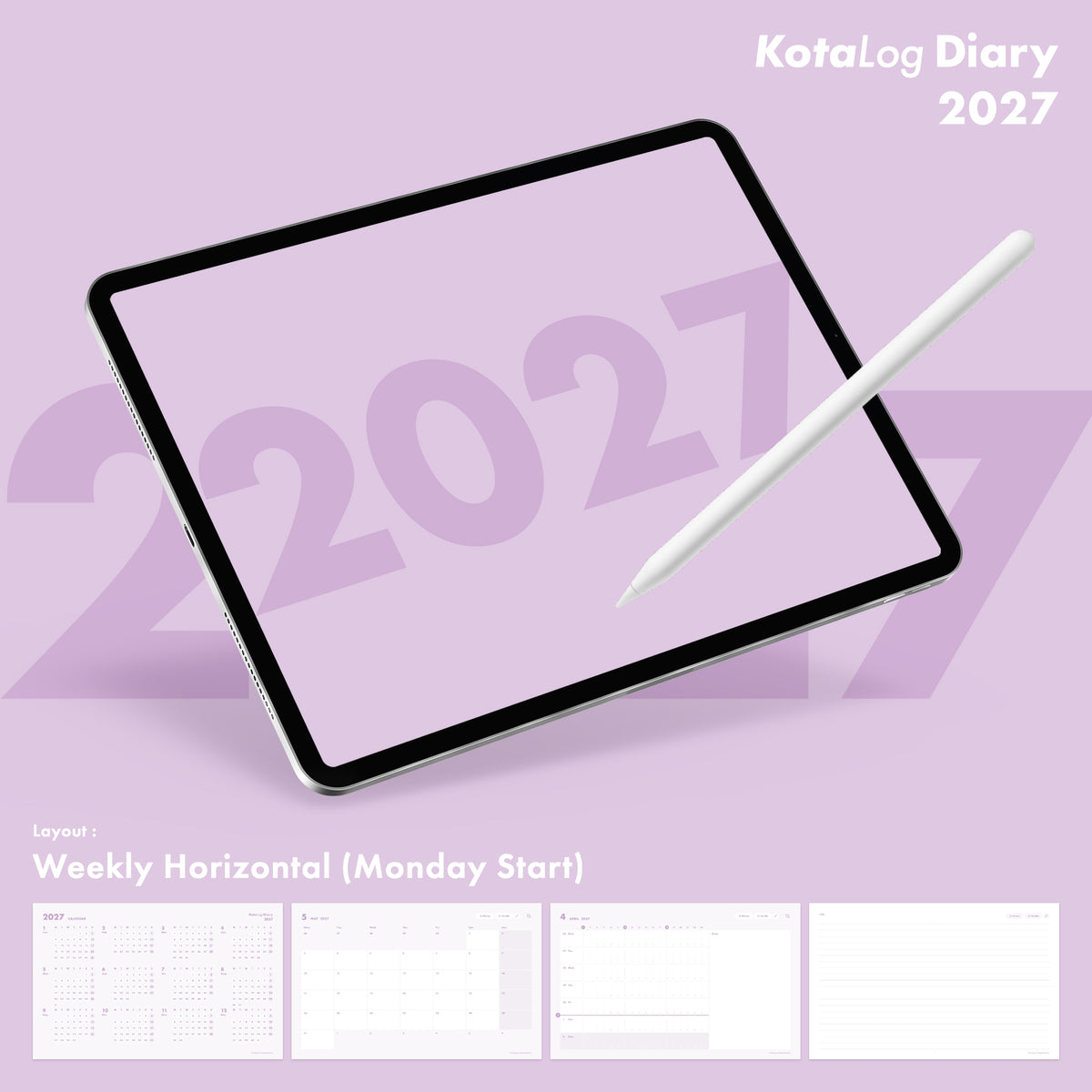 KotaLog Diary 2027 Hor.